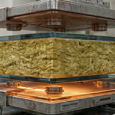 Vacuum compressed retail packaging for glass wool rolls