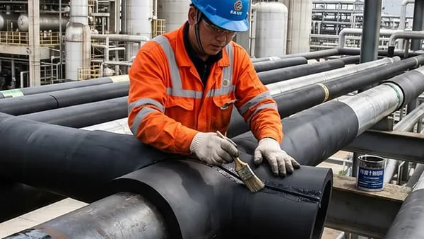 Petrochemical Plant Pipe Network