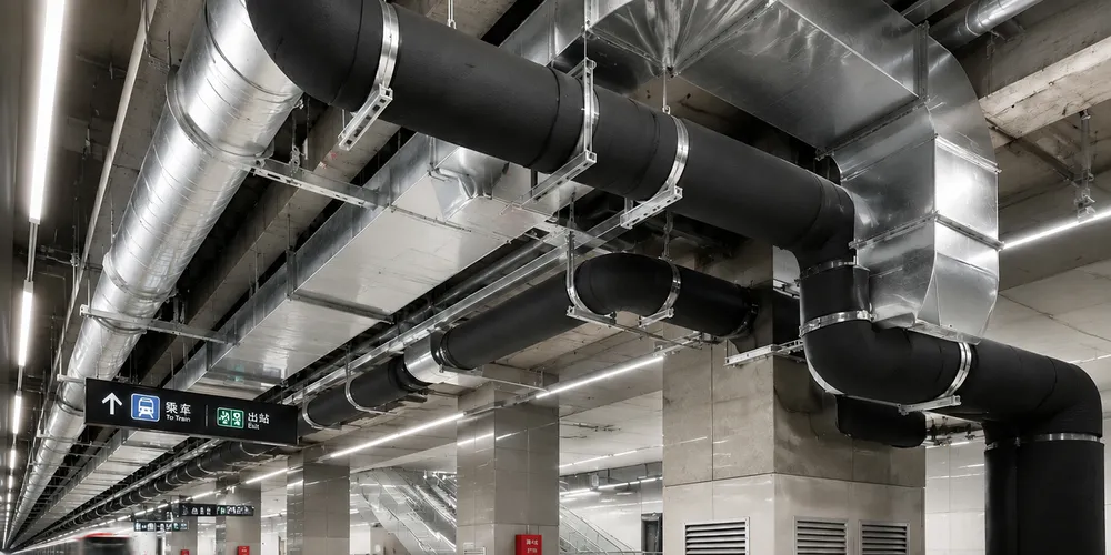 Large-Scale Commercial Complex HVAC Chilled Water Piping Insulation Project