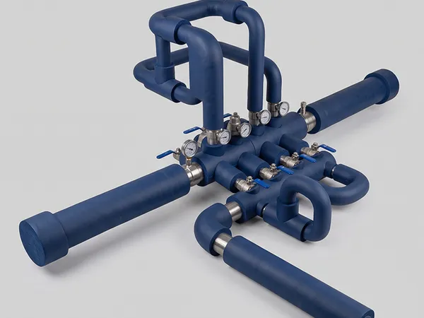 Automated extrusion production line for rubber plastic pipes