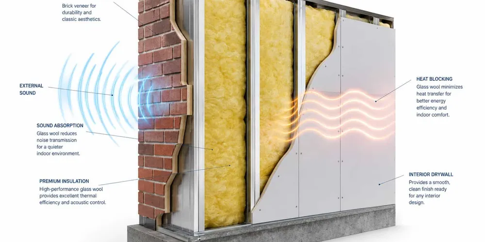 How to Maximize the Thermal and Acoustic Performance of Glass Wool