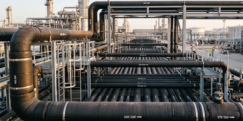 Petrochemical Refinery Process Piping High-Low Temperature Insulation System