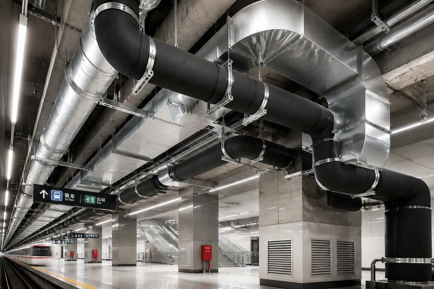 Commercial Complex HVAC Piping